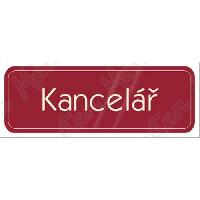 Kancelář, samolepka 200 x 70 x 0,1 mm, červená Kancelář, samolepka 200 x 70 x 0,1 mm, červená