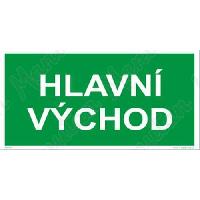 Hlavní východ, samolepka 400 x 200 x 0,4 mm, fotoluminiscenční Hlavní východ, samolepka 400 x 200 x 0,4 mm, fotoluminiscenční