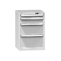 Zásuvková skříň ZA4, 578 x 600 x 840 mm, šedá-šedá
