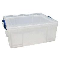 Plastový úložný box s víkem na klip, průhledný, 18 l Plastový úložný box s víkem na klip, průhledný, 18 l