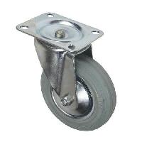 Gumové transportní kolo s přírubou, průměr 160 mm, otočné, valiv