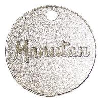 Hliníkový žeton Manutan, průměr 30 mm, číslovaný 201 - 300