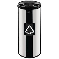 Kovový odpadkový koš Prestige EKO na tříděný odpad, objem 45 l,