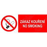Zákaz kouření, No smoking, samolepka 210 x 80 x 0,1 mm Zákaz kouření, No smoking, samolepka 210 x 80 x 0,1 mm