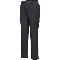 Kalhoty Stretch Slim Combat, černá, zkrácené, vel. 40