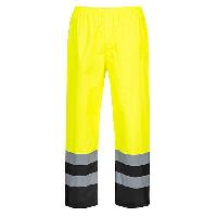 Reflexní kalhoty Duo Hi-Vis, černé/žluté, vel. XXL