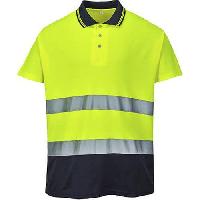 Reflexní polokošile s krátkým rukávem Polo Comfort Hi-Vis, žlutá