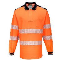 Reflexní polokošile s dlouhým rukávem PW3 Hi-Vis, oranžová/černá