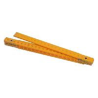 TOPTRADE metr skládací, dřevěný, žlutý, 2 m, standard TOPTRADE metr skládací, dřevěný, žlutý, 2 m, standard