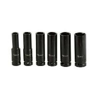 Rázové hlavice sada 6ks, 1/2″ 10-21mm, délka 77mm. GEKO