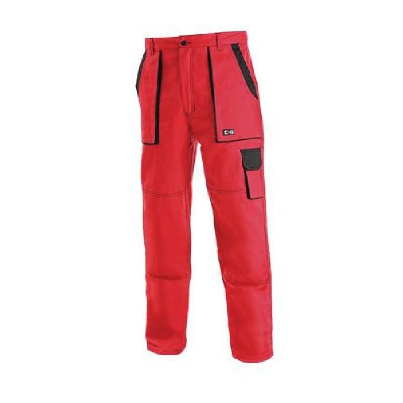 Dámské montérkové kalhoty CXS, červené/černé, vel. 56 - Kliknutím na obrázek zavřete