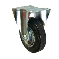 Gumové transportní kolo s přírubou, průměr 125 mm, valivé ložisk Gumové transportní kolo s přírubou, průměr 125 mm, valivé ložisk