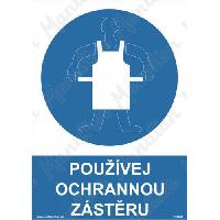 Používej ochrannou zástěru, samolepka 148 x 210 x 0,1 mm A5
