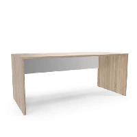 Kancelářský stůl Viva, 180 x 80 x 75 cm, rovné provedení, dub sonoma/bílá