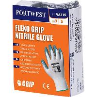 Nitrilové rukavice Flexo Grip pro výdejní automat, bílá/šedá, vel. M